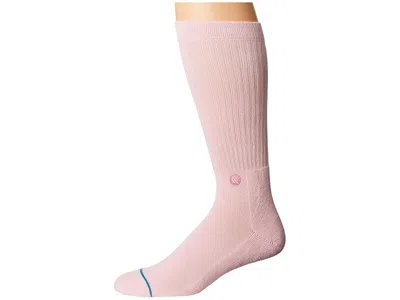 Stance Icon Crew Cut Socks Shoes Pink: Md (us Men's Shoe 6-8.5 - Women's Shoe 8-10.5), Cotton/nylon/polyest