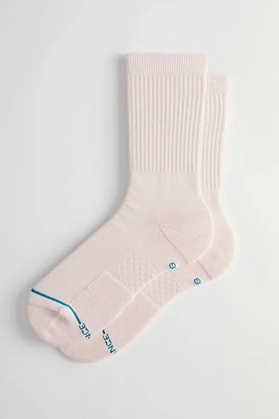 Stance Icon Crew Sock In Blush, Men's At Urban Outfitters In Pink