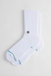 Stance Icon Crew Sock In White, Men's At Urban Outfitters