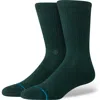 Stance Icon Crew Socks In Green