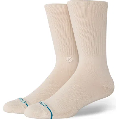 Stance Icon Crew Socks In Neutral