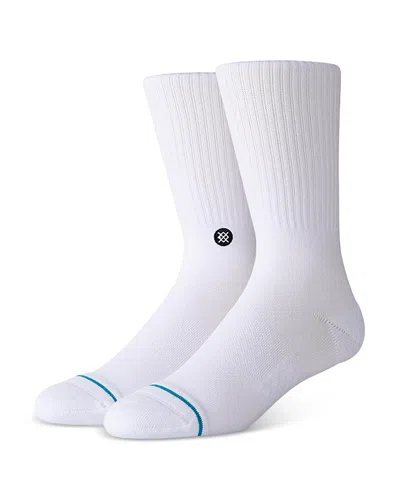 Stance Icon Logo Socks In White/black