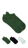 Stance Icon Low Tab 3 Pack Socks In 绿色