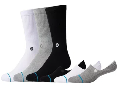 Stance Icon Mixed 6-pack Crew Cut Socks Shoes Multi: Md (us Men's Shoe 6-8.5 - Women's Shoe 8-10.5)