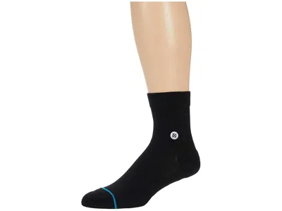 Stance Icon Quarter Crew Cut Socks Shoes Black: Md (us Men's Shoe 6-8.5 - Women's Shoe 8-10.5)