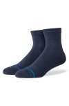 Stance Icon Quarter Crew Socks In Navy