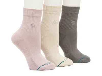Stance Icon Quarter Socks 3 Pack In Multicolor