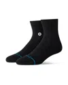 Stance Icon 3-pack Quarter Crew Socks In Black