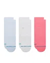 Stance Icon Assorted 3-pack Quarter Socks In Purple