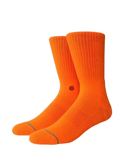 Stance Icon Ribbed Socks In Orange