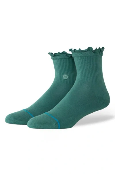 Stance Icon Ruffle Quarter Socks In Blue