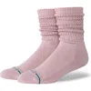 Stance Icon Slouch Crew Socks In Pink