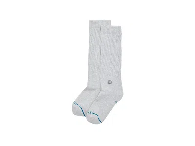 Stance Icon Slouch Crew Women's Shoes Heather Grey: Md (women's Shoe 8-10.5) B - Medium In Gray