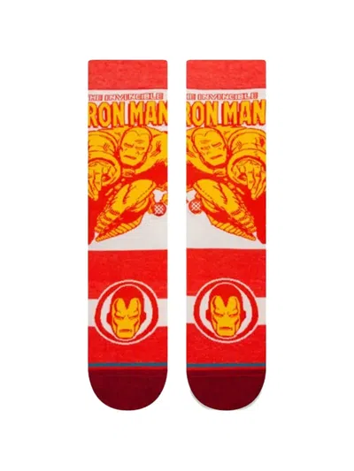 Stance Iron Man Marquee Socks In Red