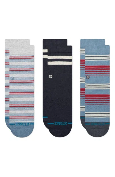 Stance Kids' Easton 3-pack Crew Socks In Multi
