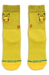Stance Kids' Pikachu Cotton Blend Crew Socks In Animal Print