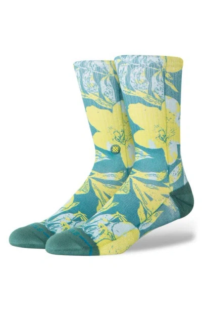 Stance Lihue Crew Socks In Green
