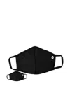 Stance Logo-patch Adjustable Face Mask In Black