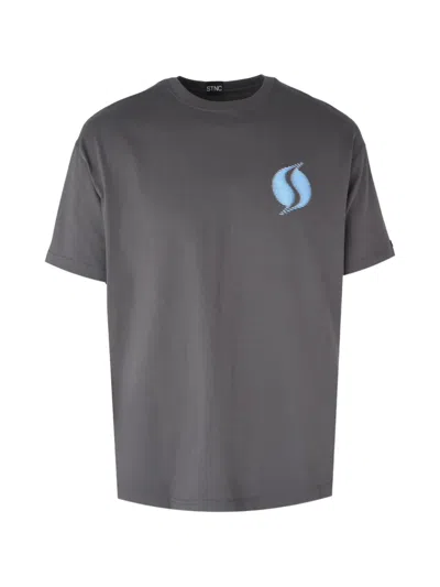 Stance Logo-print Cotton T-shirt In Blue
