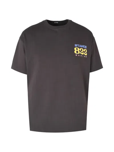 Stance Logo-print Cotton T-shirt In Gray