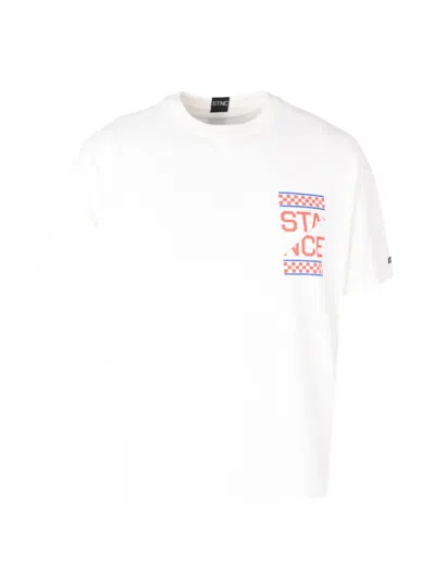 Stance Logo-print Cotton T-shirt In White