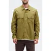 Stance Lowell Cotton Flannel Button-up Shirt In Green