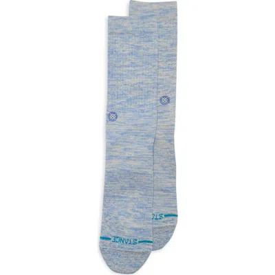 Stance Marled Crew Socks In Blue