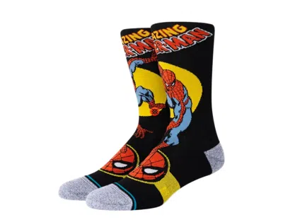 Stance Marvel Spider Man Marquee Black Crew Socks A545a21smq-blk