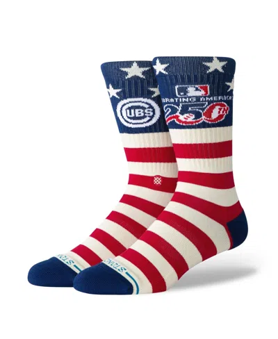 Stance Men's And Women's Chicago Cubs American's 250th Crew Socks In Multi