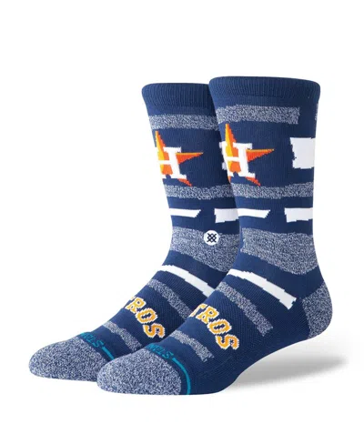 Stance Men's And Women's Houston Astros Squeeze Tri-blend Knit Crew Socks