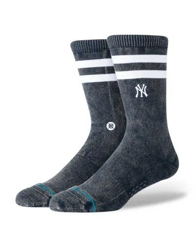 Stance Men's And Women's Navy New York Yankees Rotation Crew Socks In Gray