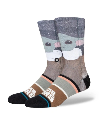 Stance Men's And Women's  Grogu Star Wars Freshtek Crew Socks In Gray