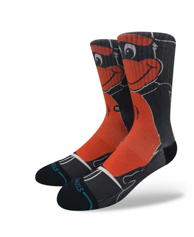 Stance Men's And Women'sâ Baltimore Orioles Mascot Crew Socks In Black