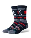 Stance Men's And Women's Atlanta Braves Squeeze Tri-blend Knit Crew Socks