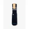 Stance Mens Blk Branded Stripe Pack-of-three Cotton-blend Socks In Blk