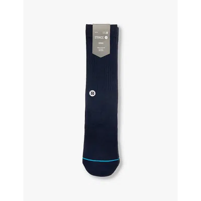 Stance Mens Blw Icon Logo-embroidered Crew-length Cotton-blend Crew Socks