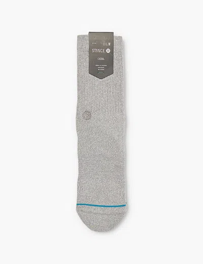 Stance Mens Grh Icon Logo-embroidered Crew-length Cotton-blend Crew Socks