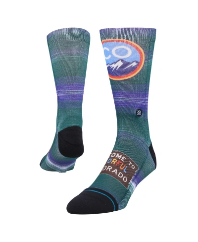 Stance Men's  Colorado Rockies City Connect Crew Socks In Multi