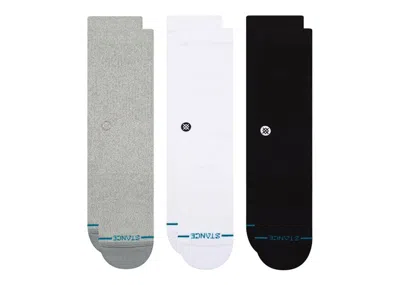 Pre-owned Stance Men's  Icon Crew Socks (3 Pack) In Multi