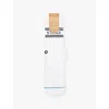 Stance Mens Wht Branded Stripe Pack-of-three Cotton-blend Socks