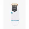 Stance Mens Wht Run Branded-print Stretch-woven Socks In Wht