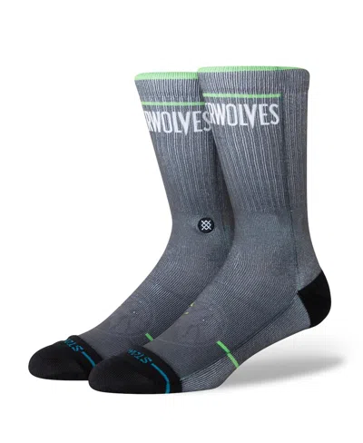 Stance Minnesota Timberwolves 2025/26 Statement Edition Crew Socks In Gray