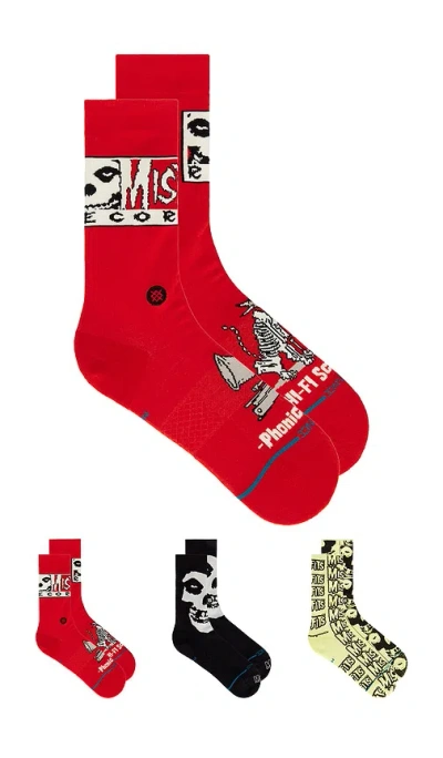 Stance Misfits Socks Box Set In Black