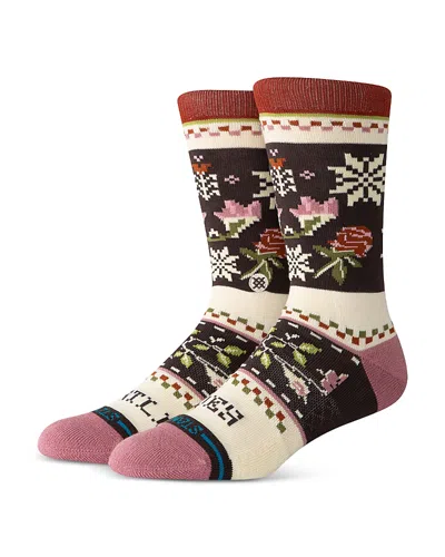 Stance Mistling Toes Crew Socks In Dustyrose