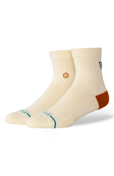 Stance Neighborly Quarter Socks In Neutral