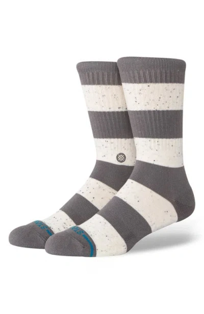 Stance Nep Stripe Crew Socks In Gray