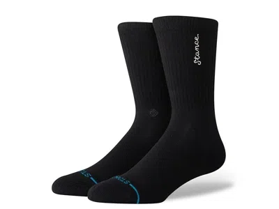 Stance Palomino Knee High Crew Socks Unisex Black Cotton Stretch Buu1164