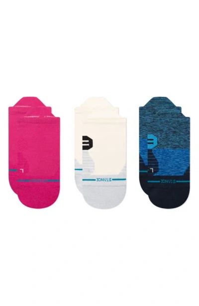 Stance Pick It Up Assorted 3-pack Ankle Socks In Magenta