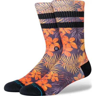 Stance Poipu Crew Socks In Orange