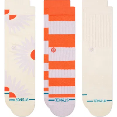 Stance Prowess 3-pack Crew Socks In Canvas